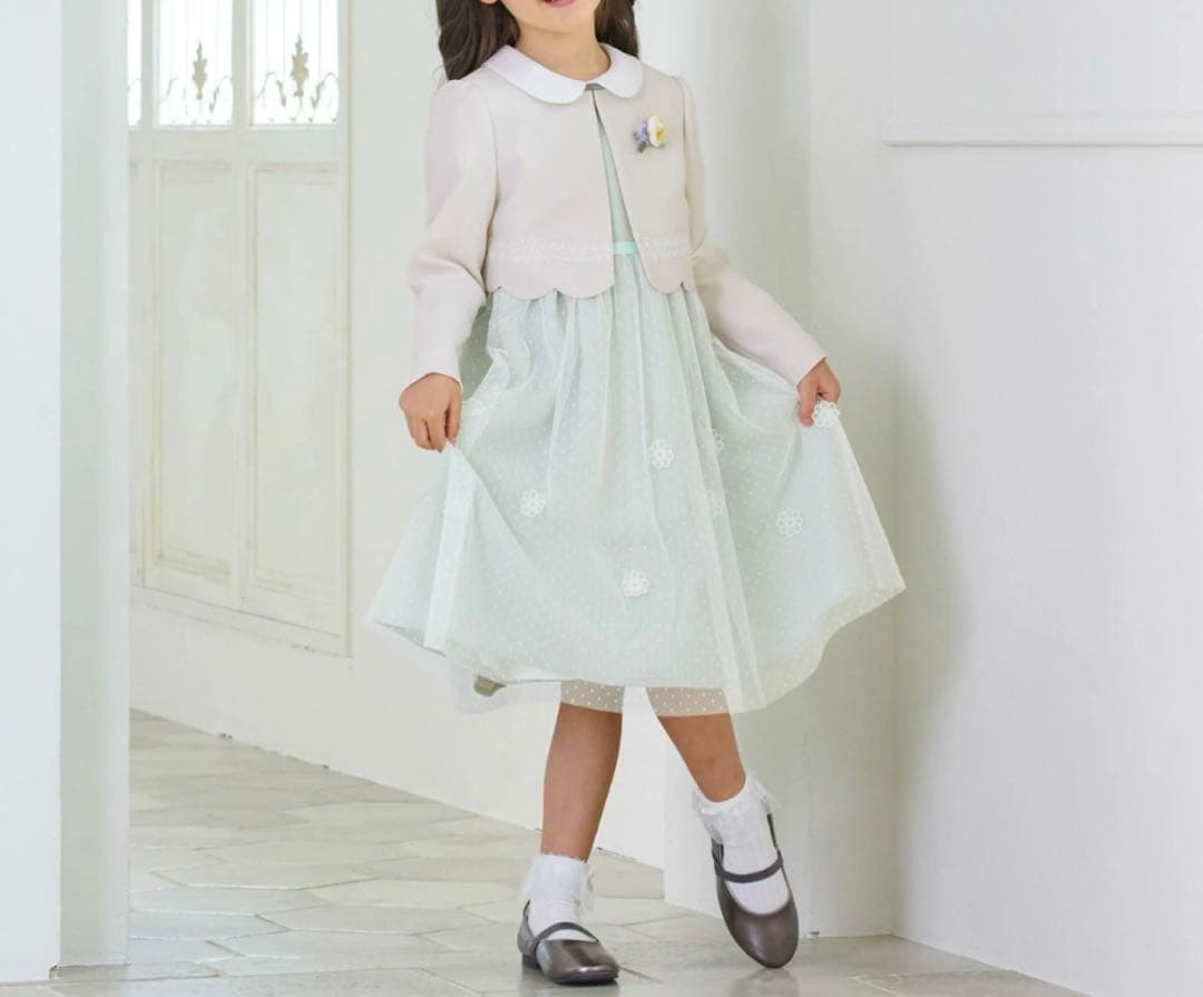 ELLE エルアンノアール　フォーマル　ワンピース　130 入学式　卒園式