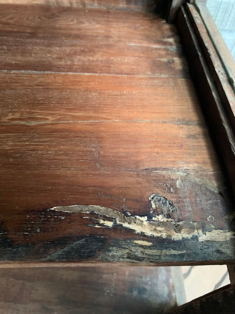 ビンテージ　古家具　リメイク　ショーケース　アイアン脚