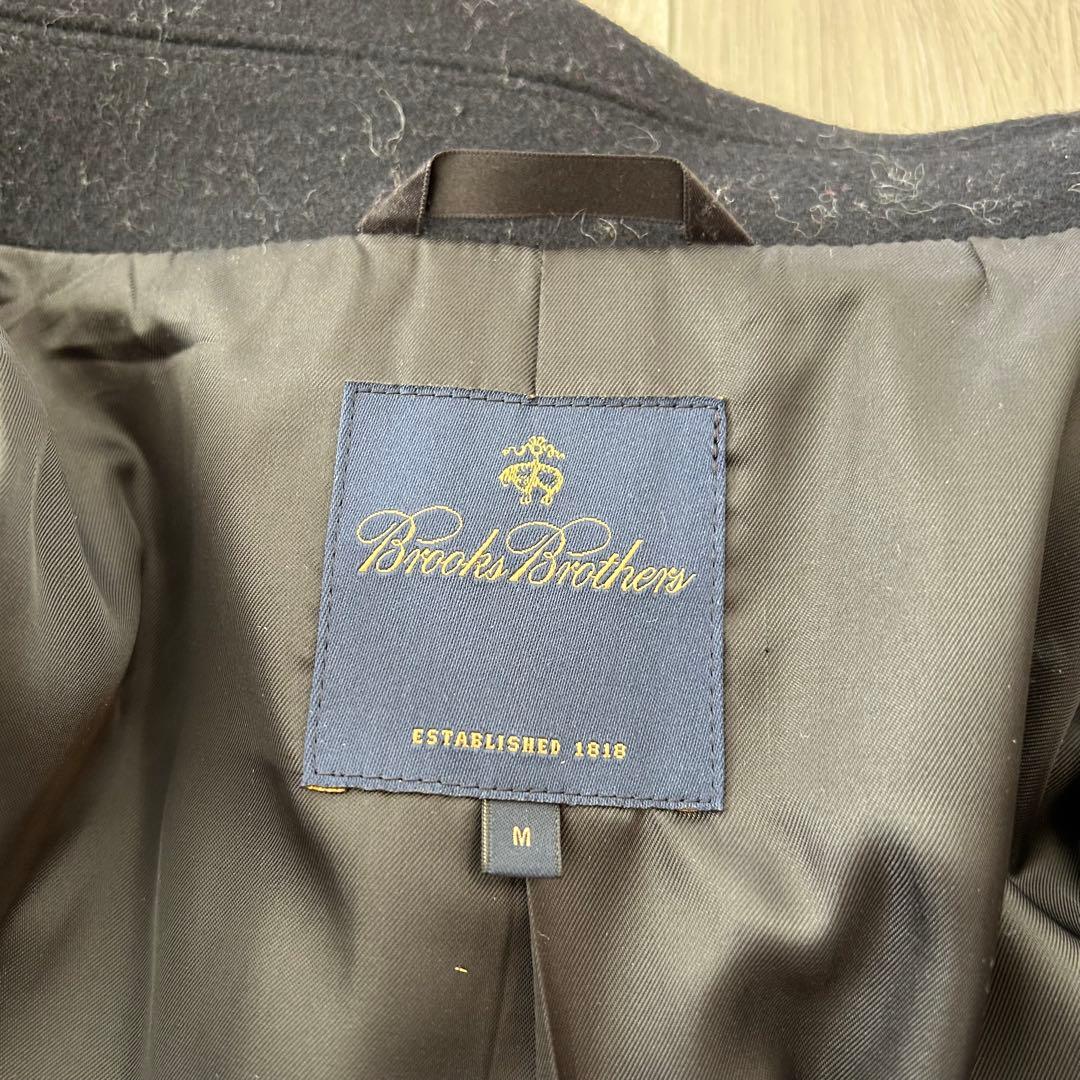 BROOKS BROTHERS ピーコート Pコート　メルトン ネイビー M
