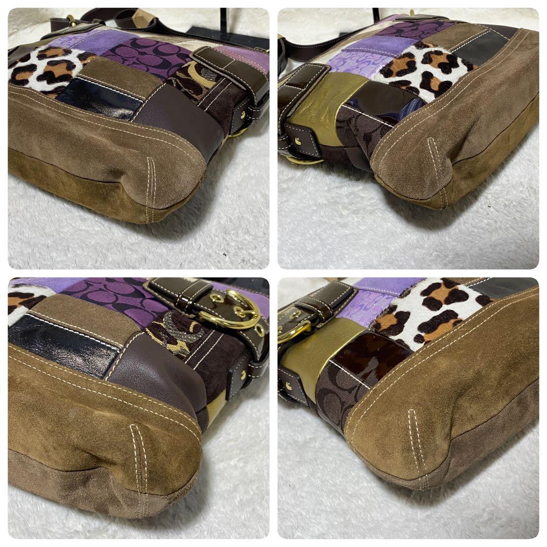 希少　COACH パッチワーク マルチ　ショルダーバッグ　ワンショルダー　y2k