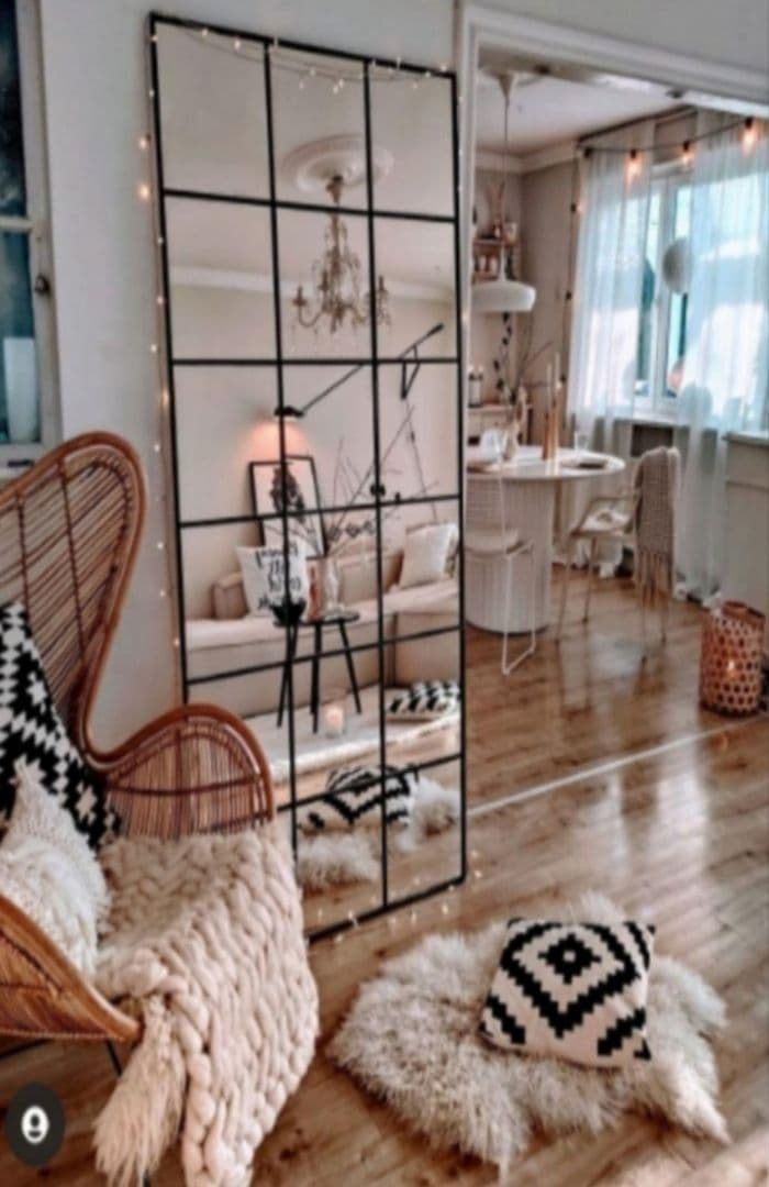 18枚鏡　壁掛けミラー　格子　大型ミラー　鏡