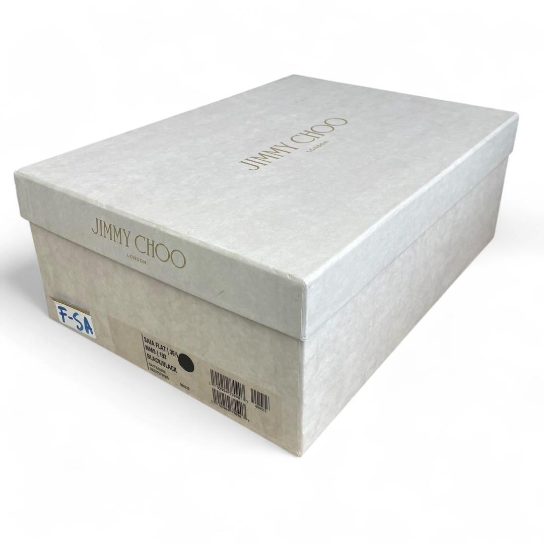 美品　ジミーチュウ　SAIA FLAT フラットシューズ レザー　メッシュ