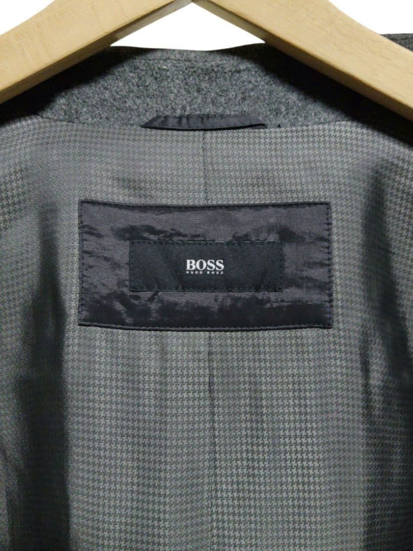 HUGO BOSS ヒューゴボス カシミヤ・ウール混ステンカラーコート