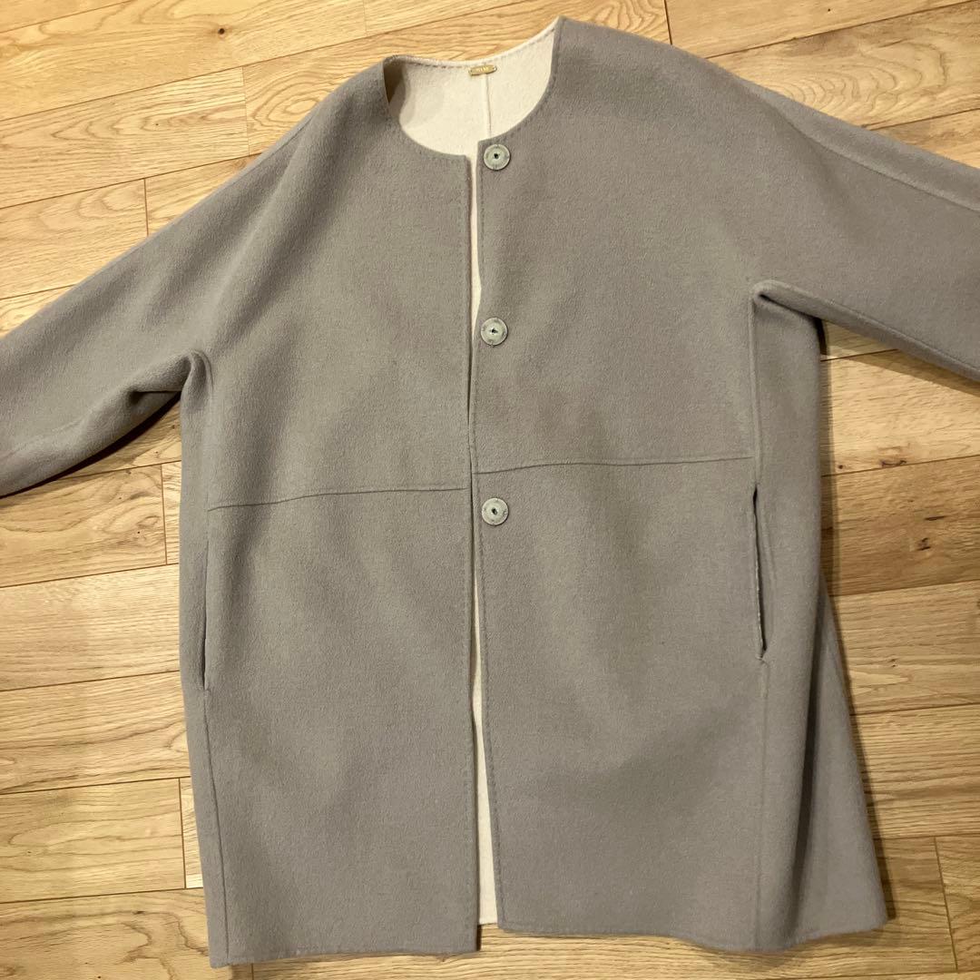 deuxieme classe ハミルトン　ウールリバーノーカラーコート