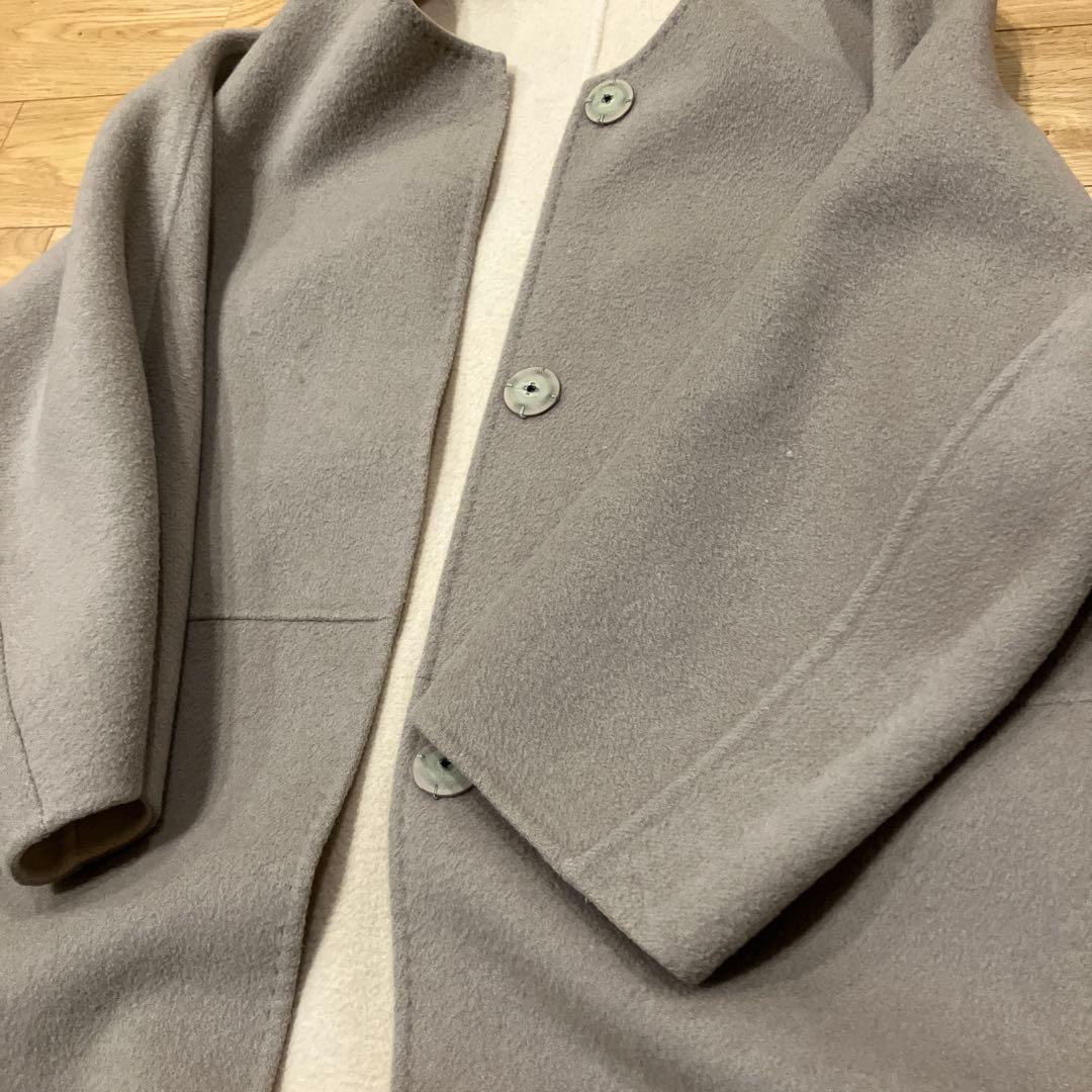 deuxieme classe ハミルトン　ウールリバーノーカラーコート