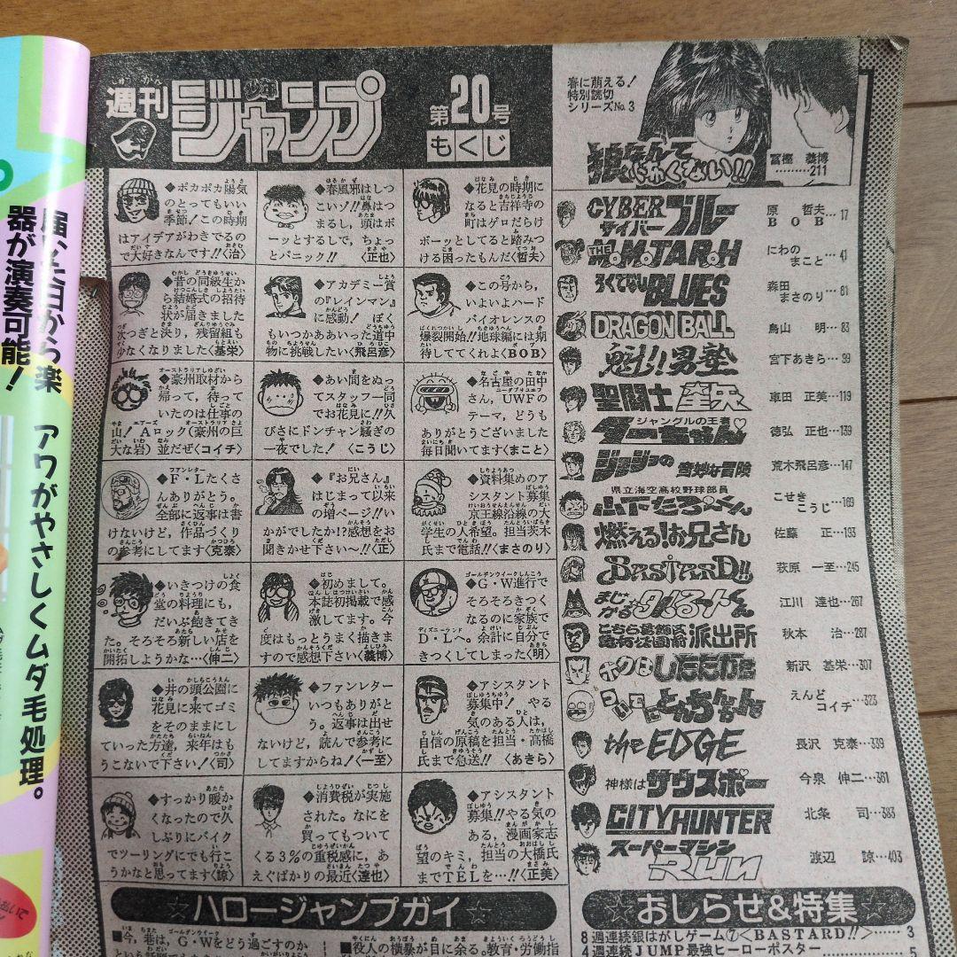 週刊少年ジャンプ1989年 20号