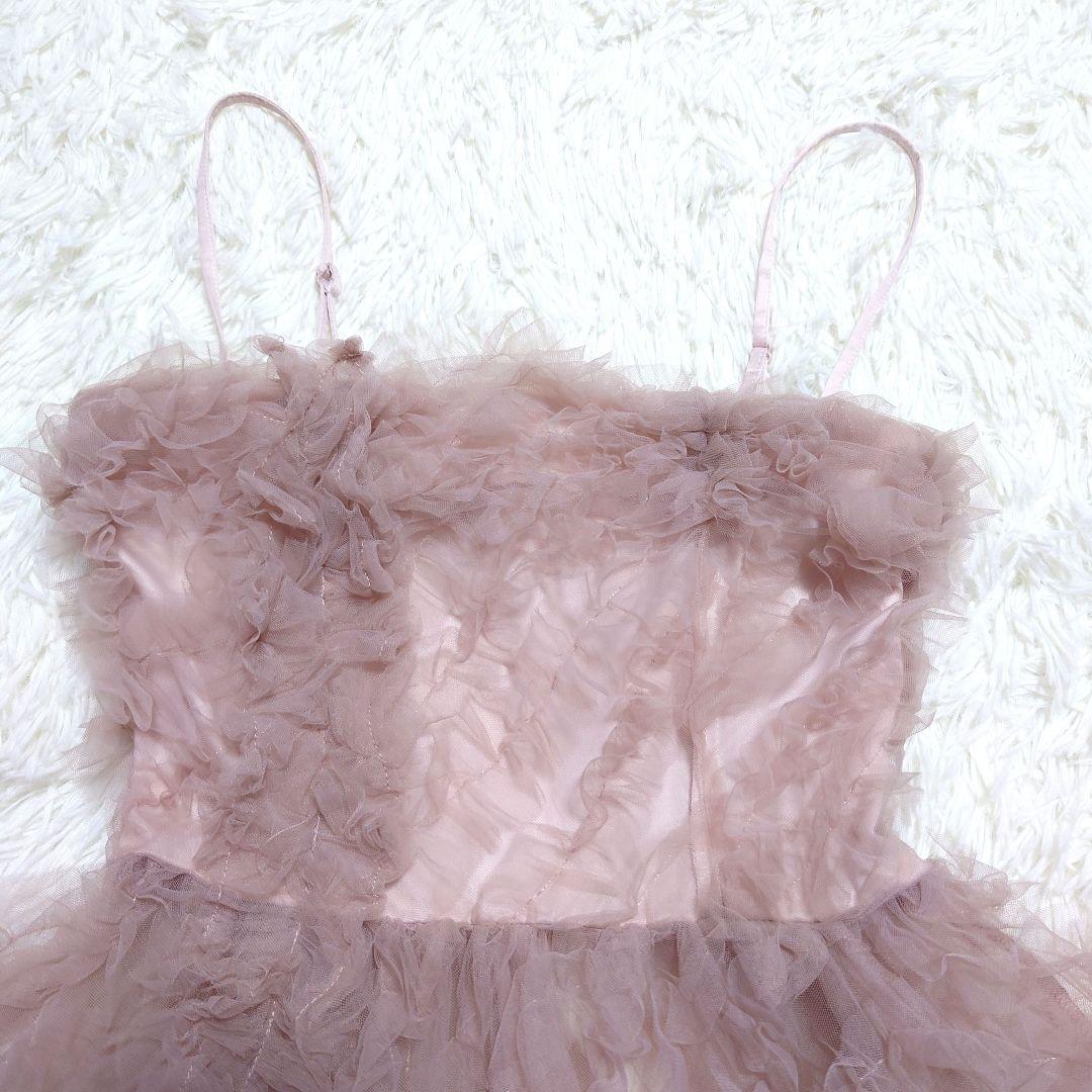 ✩美品✩ SNIDEL スナイデル チュール刺繍ベアペプラムTOPS ピンク