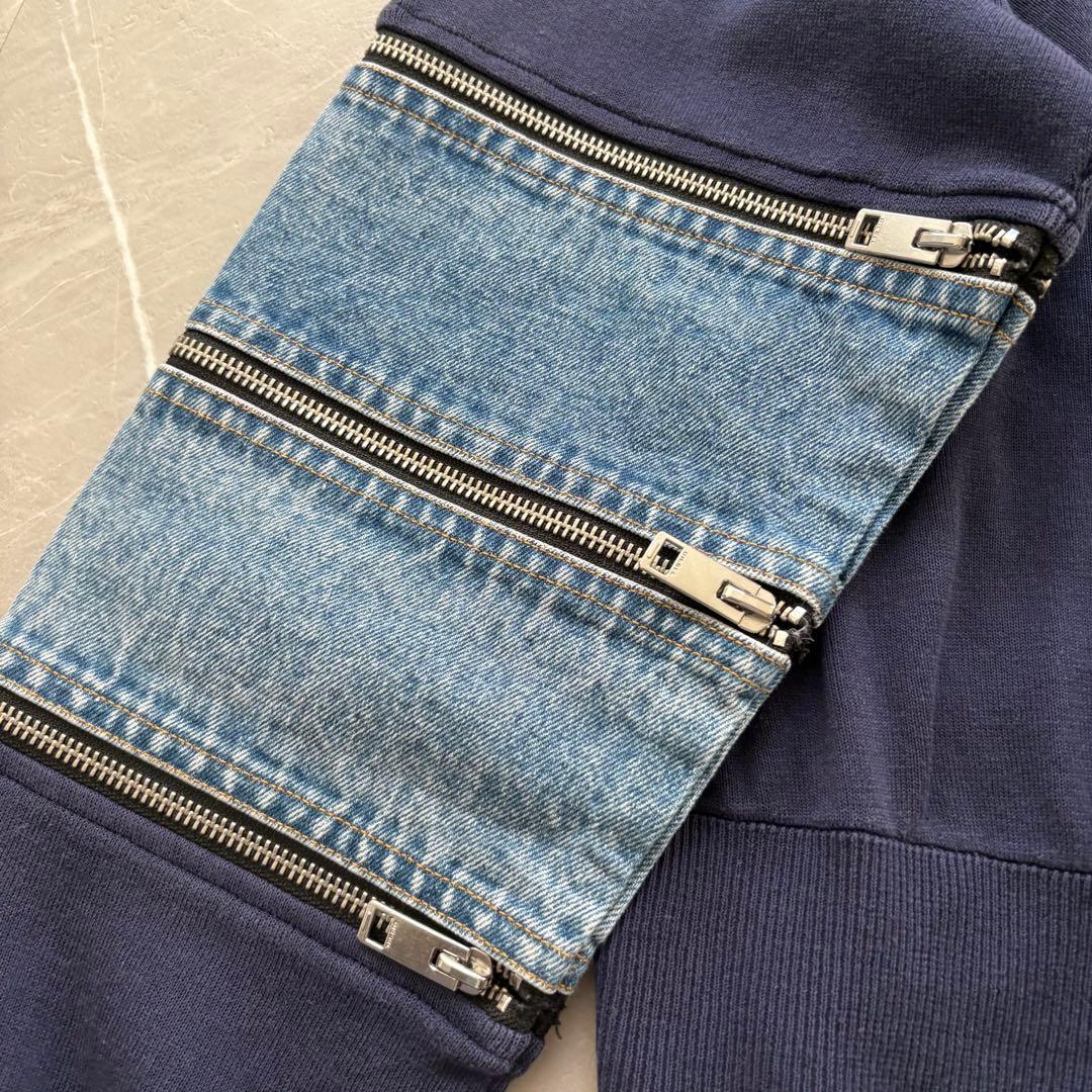 ディーゼル DIESEL ニットデニム切り替えジップディテール S