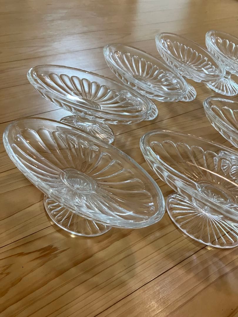 昭和レトロガラスデザートカップ 9個セット