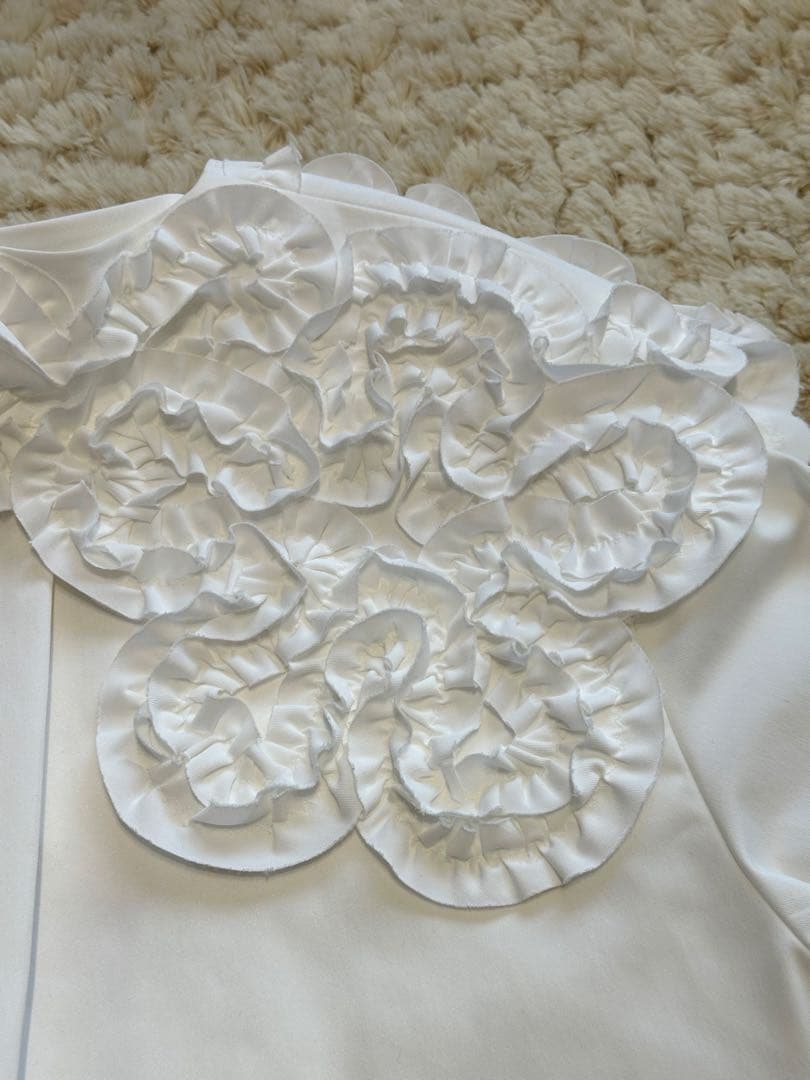 yori ヨリシロコン ホイップカラーブラウス 36 美品