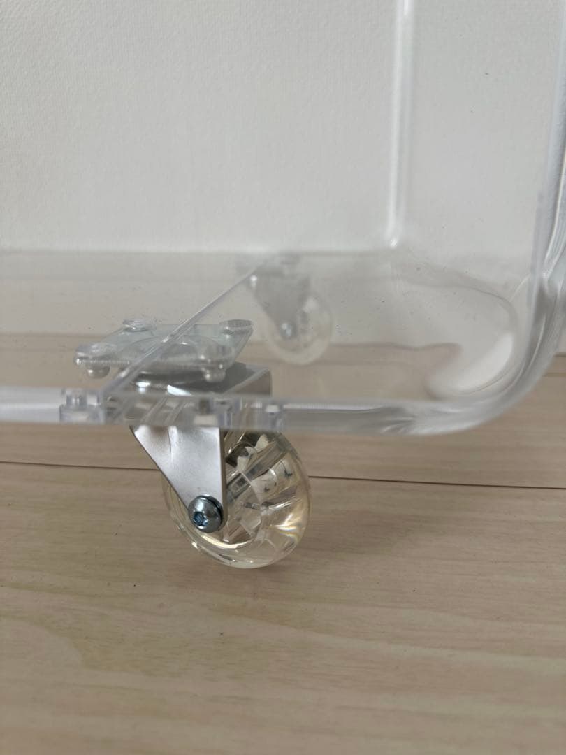 APTONEアプトン★クリアチェスト★透明アクリルキャスターラック