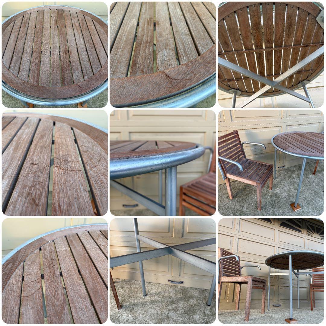 ①カッシーナ 植木莞爾 RIGA TEAKS テーブル分