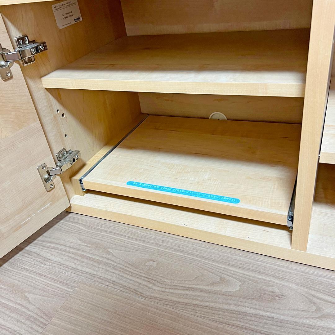 送料込） Meuble サイドボード テレビボード コンセント付き ブランド家具