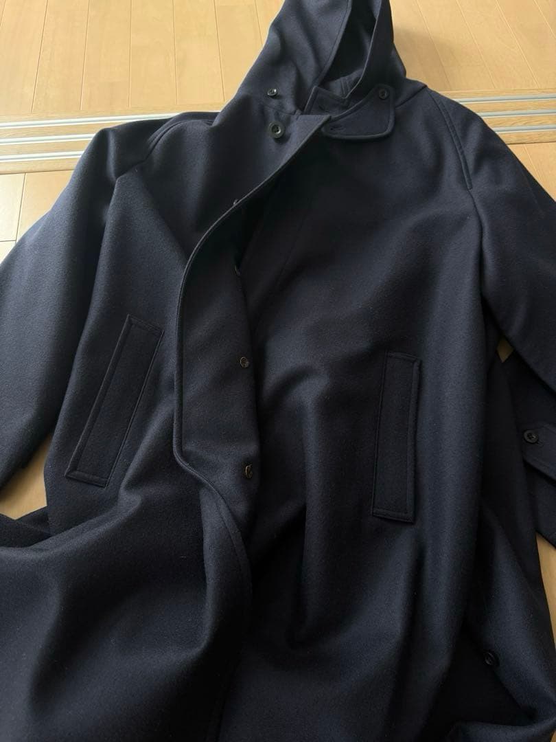 美品 kaptain sunshine メルトン オーバーコート