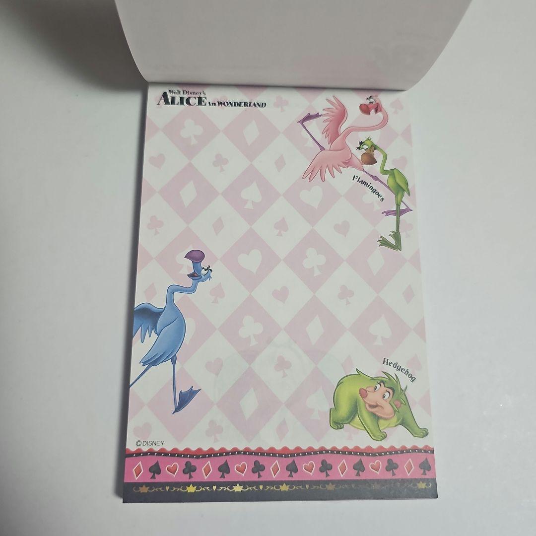 レア ディズニー 不思議の国のアリス メモ帳