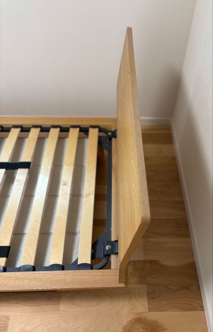 無印良品　旧タイプ　木製シングルベッド 引き出し収納付き