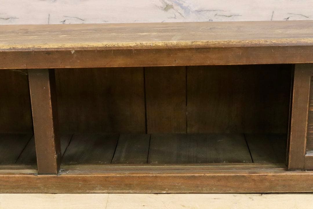 GMHS557○和製ヴィンテージ 置床 サイドボード ローボード 飾り台 和室