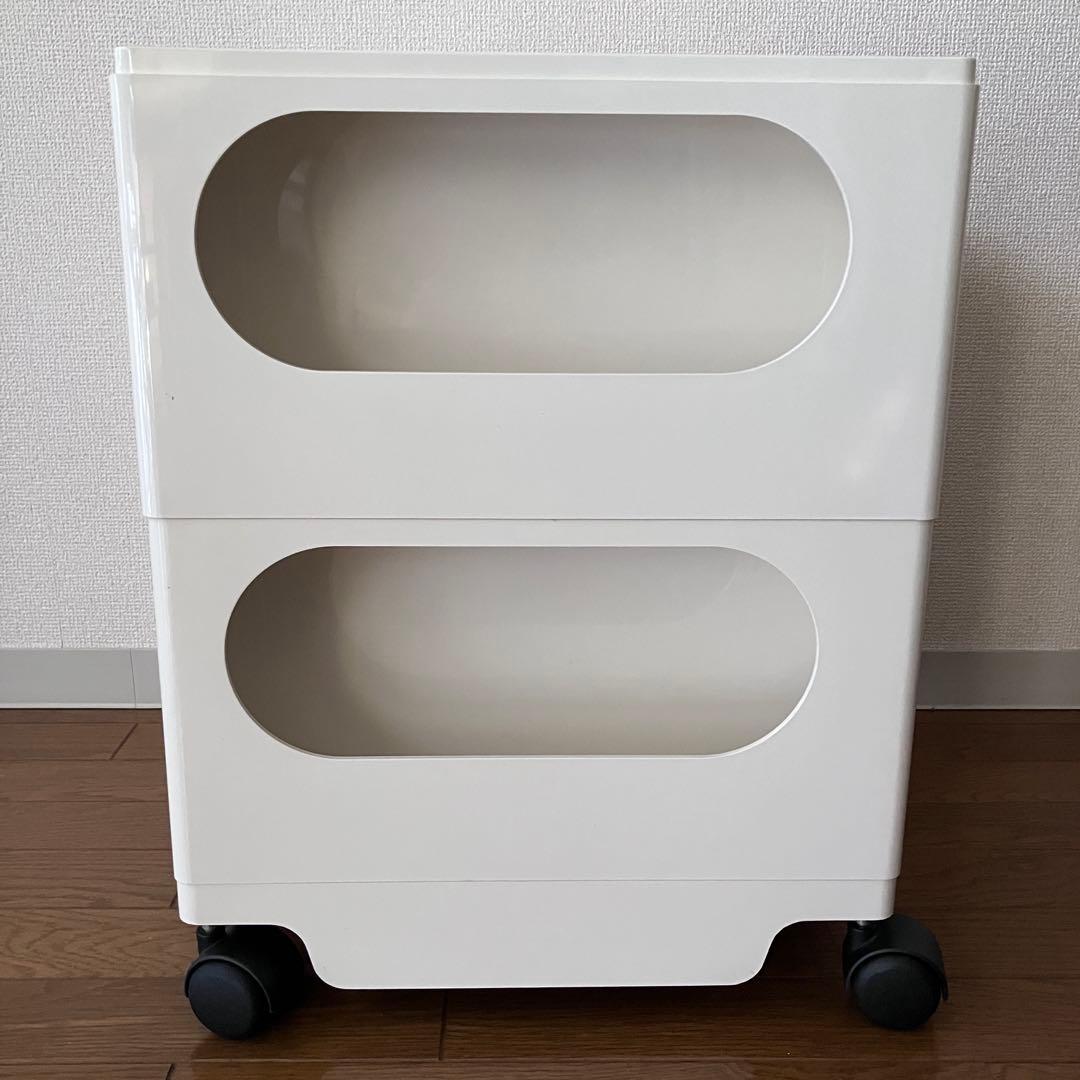 正規品 ボビーワゴン 2段 白 Joe Colombo B-LINE ビーライン