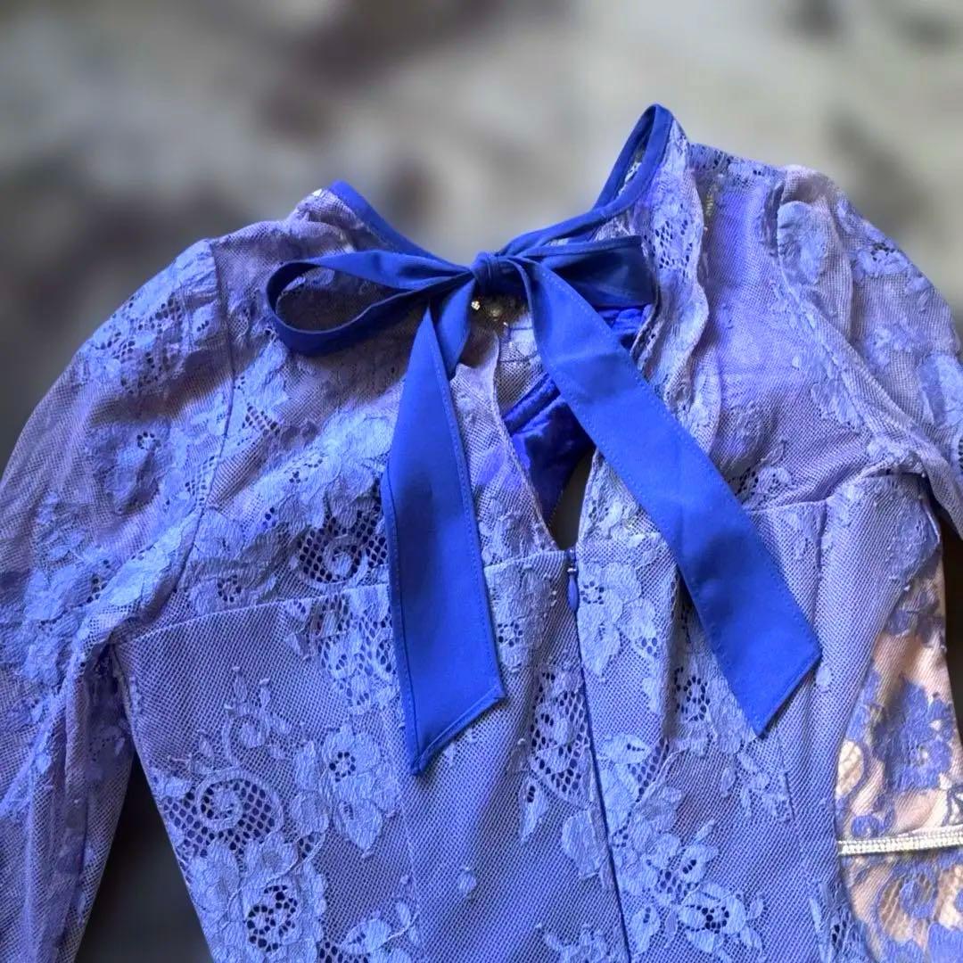 ジッパーロングキャバドレス