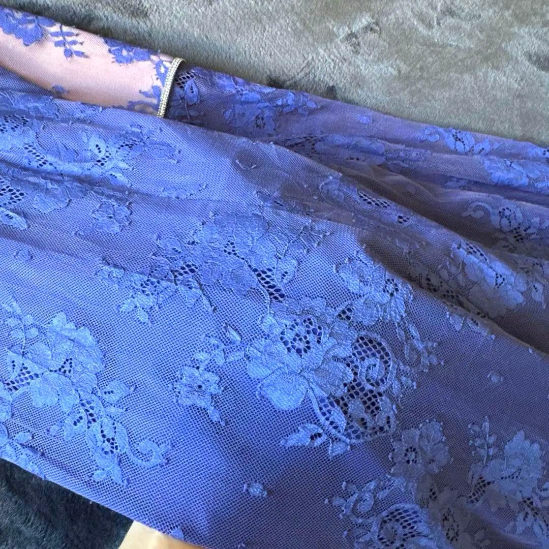 ジッパーロングキャバドレス