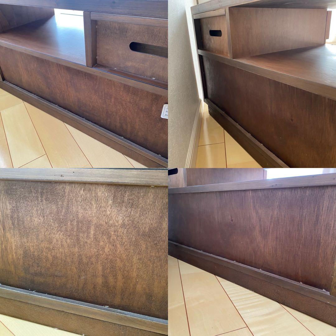 【幅160】テレビボード　モダン　ローボード　ウォルナット