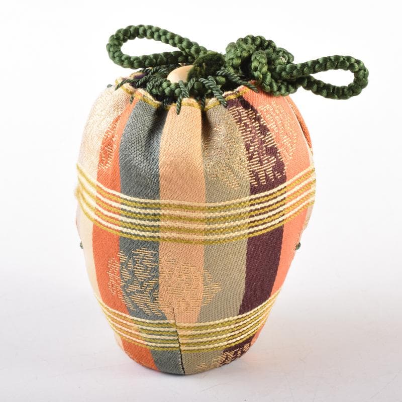 K・K　茶道具　高取焼　清水茂生造　文琳茶入　仕覆付　共箱　V　7006