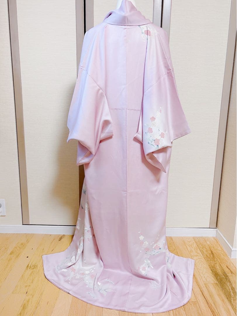 美品　訪問着　一つ紋　フルセット　裄66 加賀友禅 卒業式　入学式　M S 鳥