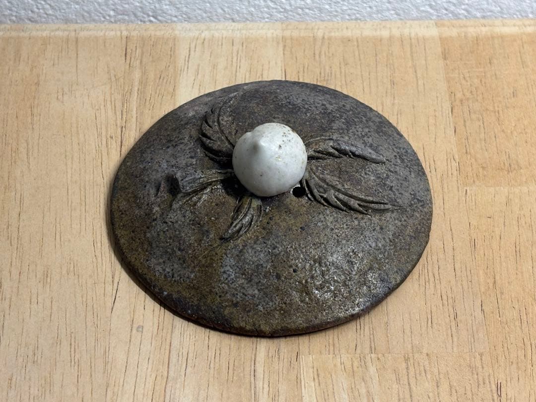 71.備前焼 宝瓶 登り窯 白桃 はくとう 桃 もも モモ 手びねり 急須