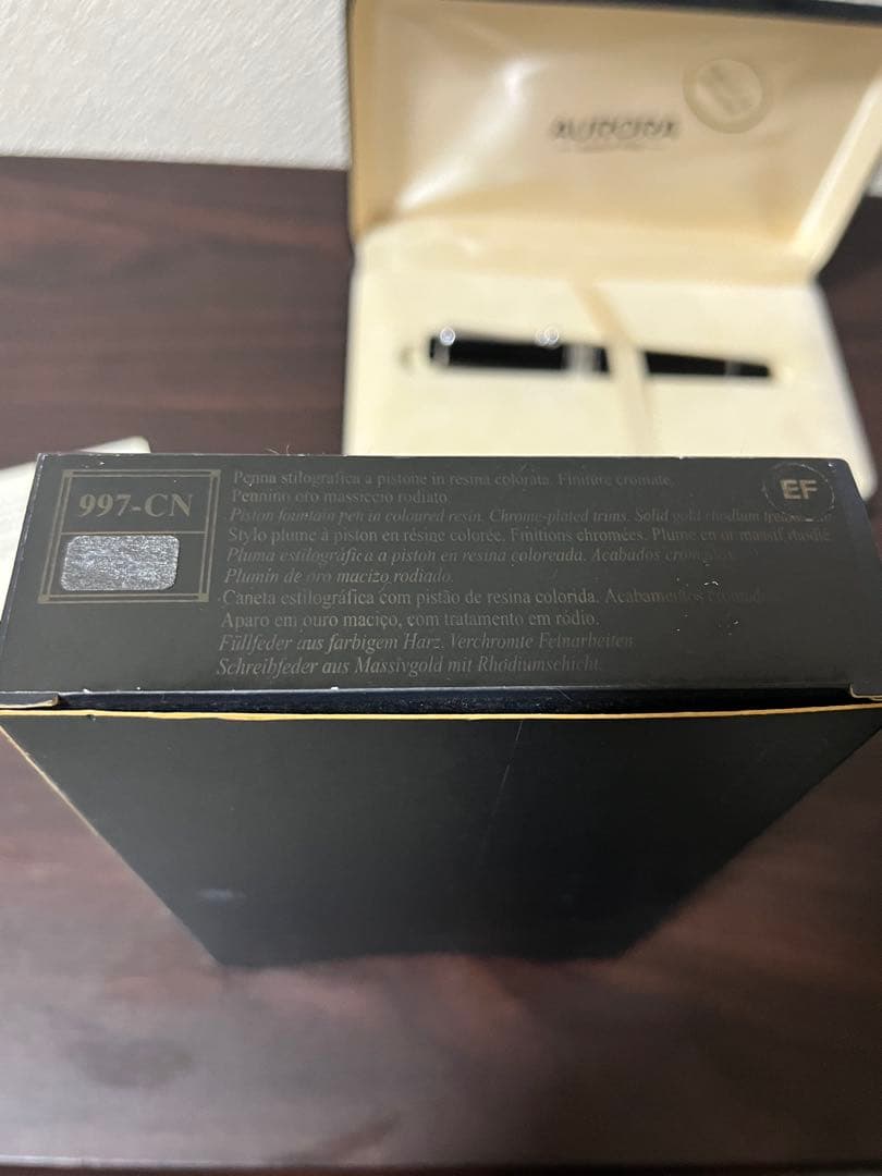 AURORA オプティマ 万年筆 14金ペン先 M 黒