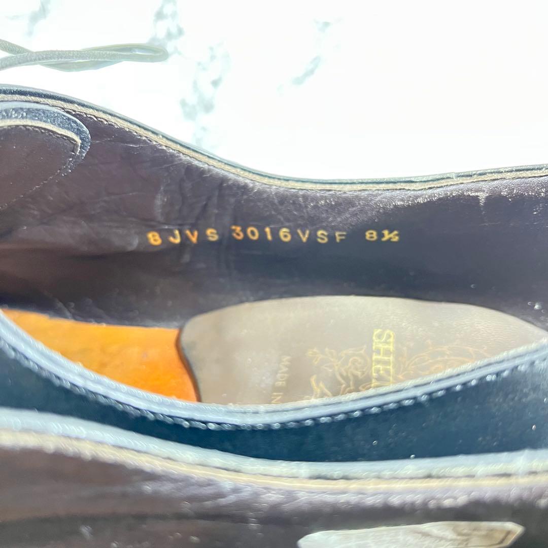 【美品】SHETLANDFOX　3016SF ストレートチップ　ビブラム　27㎝