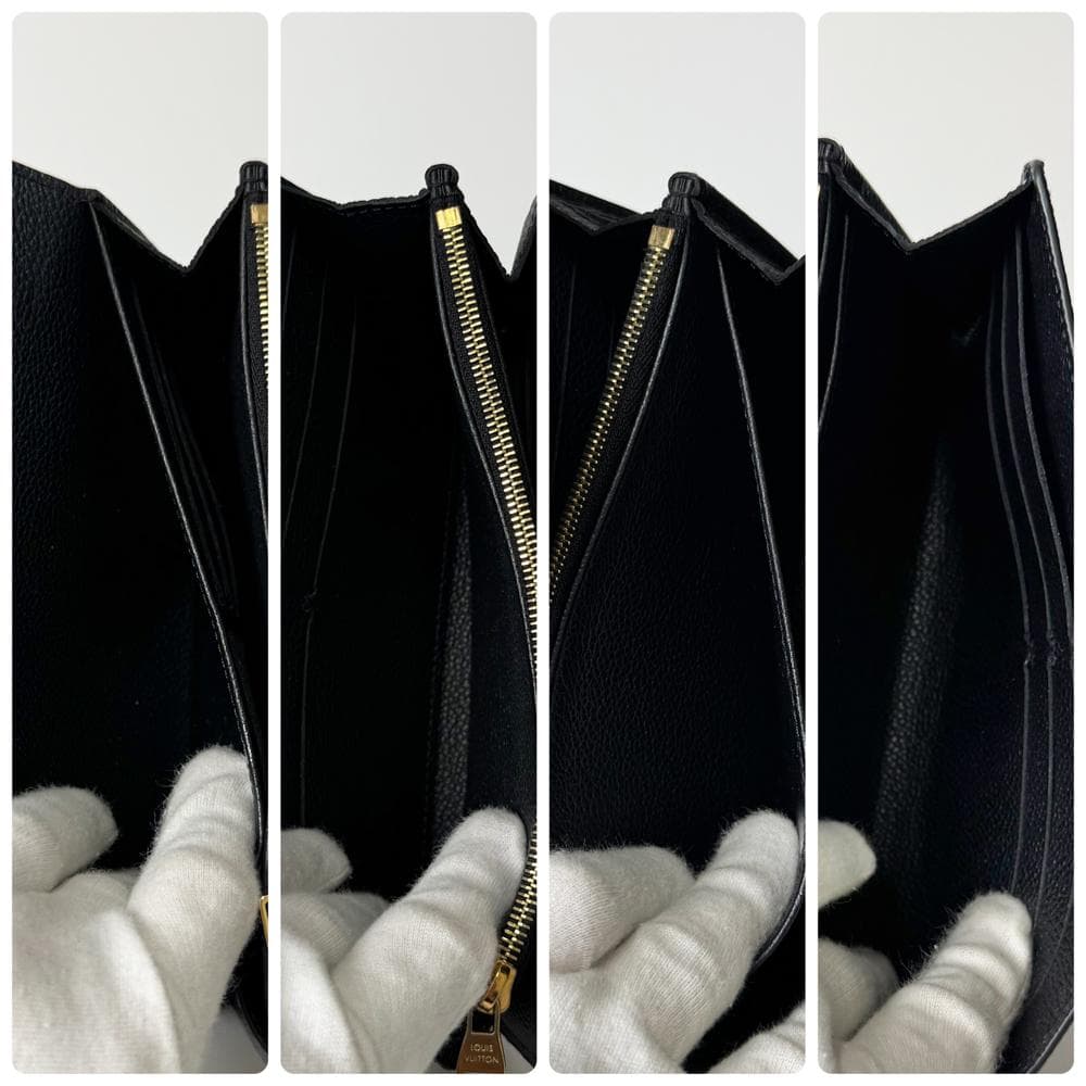 極美品 ルイヴィトン アンプラント ポルトフォイユ サラ ノワール M61182