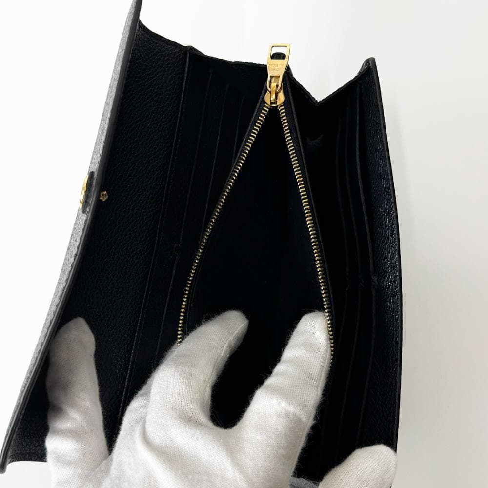 極美品 ルイヴィトン アンプラント ポルトフォイユ サラ ノワール M61182