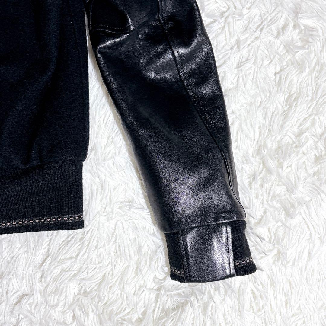 【美品】 LAD MUSICIAN スタジャン 切替 袖レザー 42 日本製