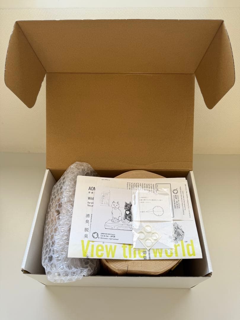 Cul de Sac-JAPON／カルデサックジャポン ／ペットテーブルヒバ丸太