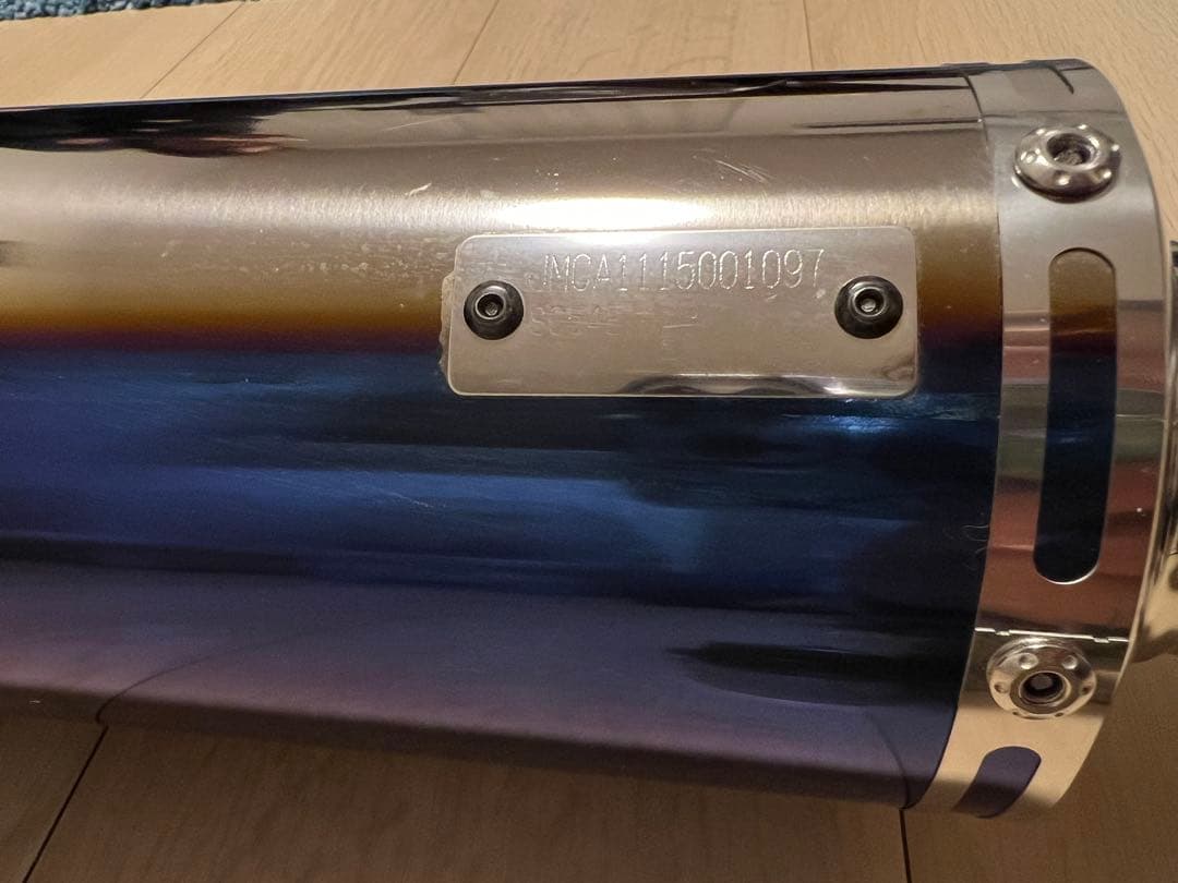 Slip-On サイクロン LEPTOS チタンブルーカバー 政府認証