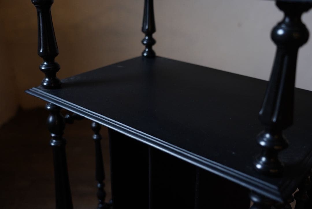 アンティーク　フランス　ナポレオン　ミュージックシェルフ　レコード　棚