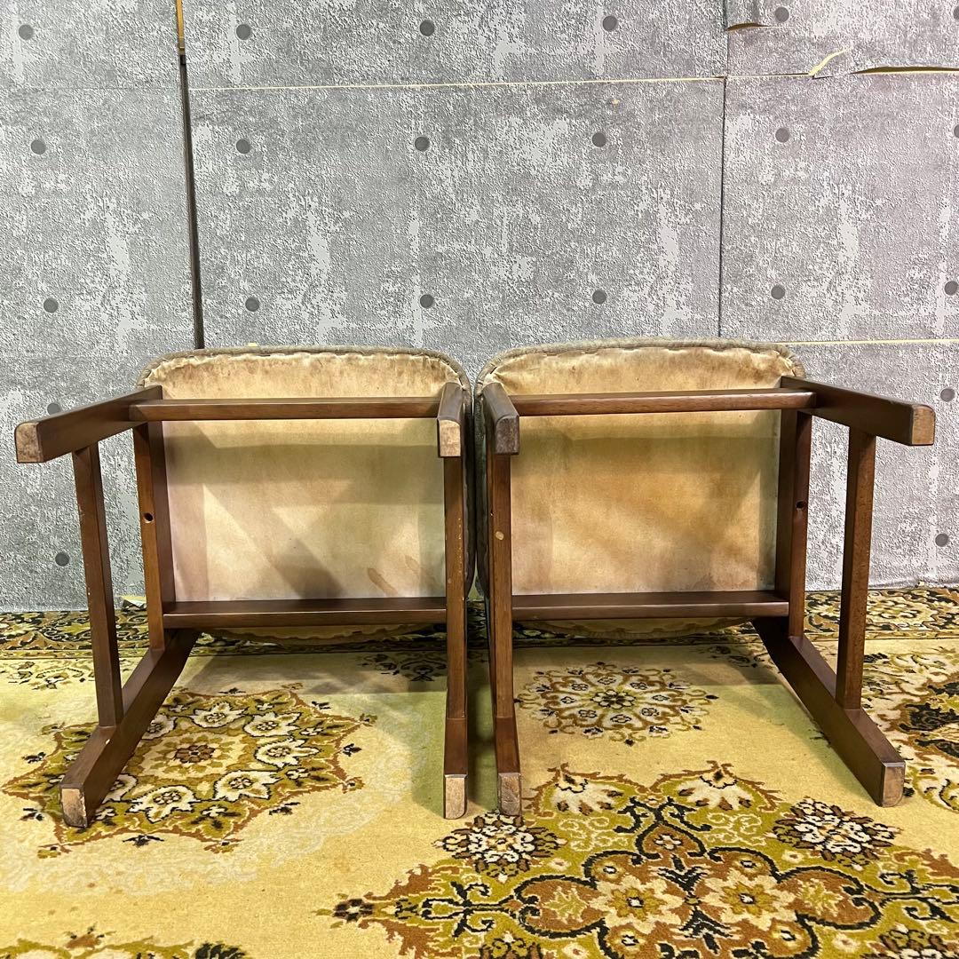 ꧁SEF家具꧂ダイニングチェア4脚セット ファブリック いす イス 椅子 レトロ