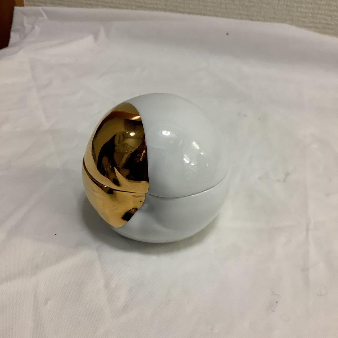 7885⑥マイセン　りんご型　小物入れ