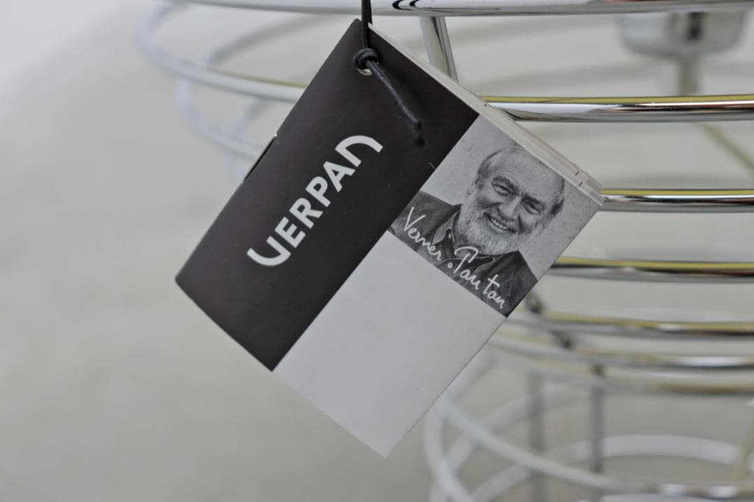 未使用 正規品 ヴェルナー パントン ワイヤーランプ 北欧 照明 イエロー