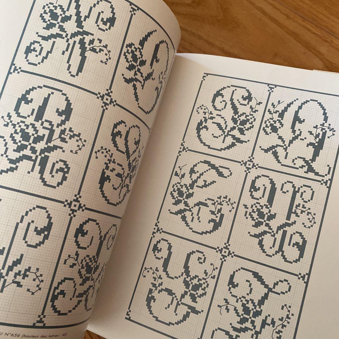洋書 ALPHABETS ANCIENS A BRODER AU POINT