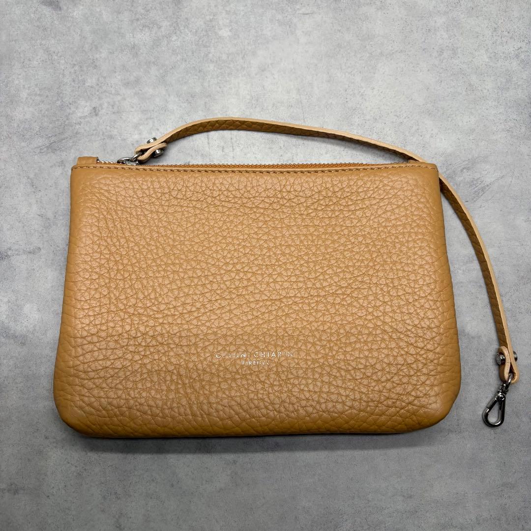 バッグ GIANNI CHIARINI Leather 2WAY Tote Camel