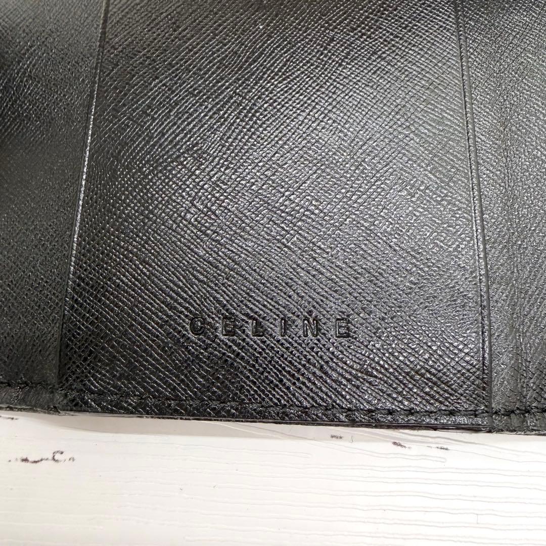 美品✨　セリーヌ　キーケース　6連　レザー　黒マカダム柄