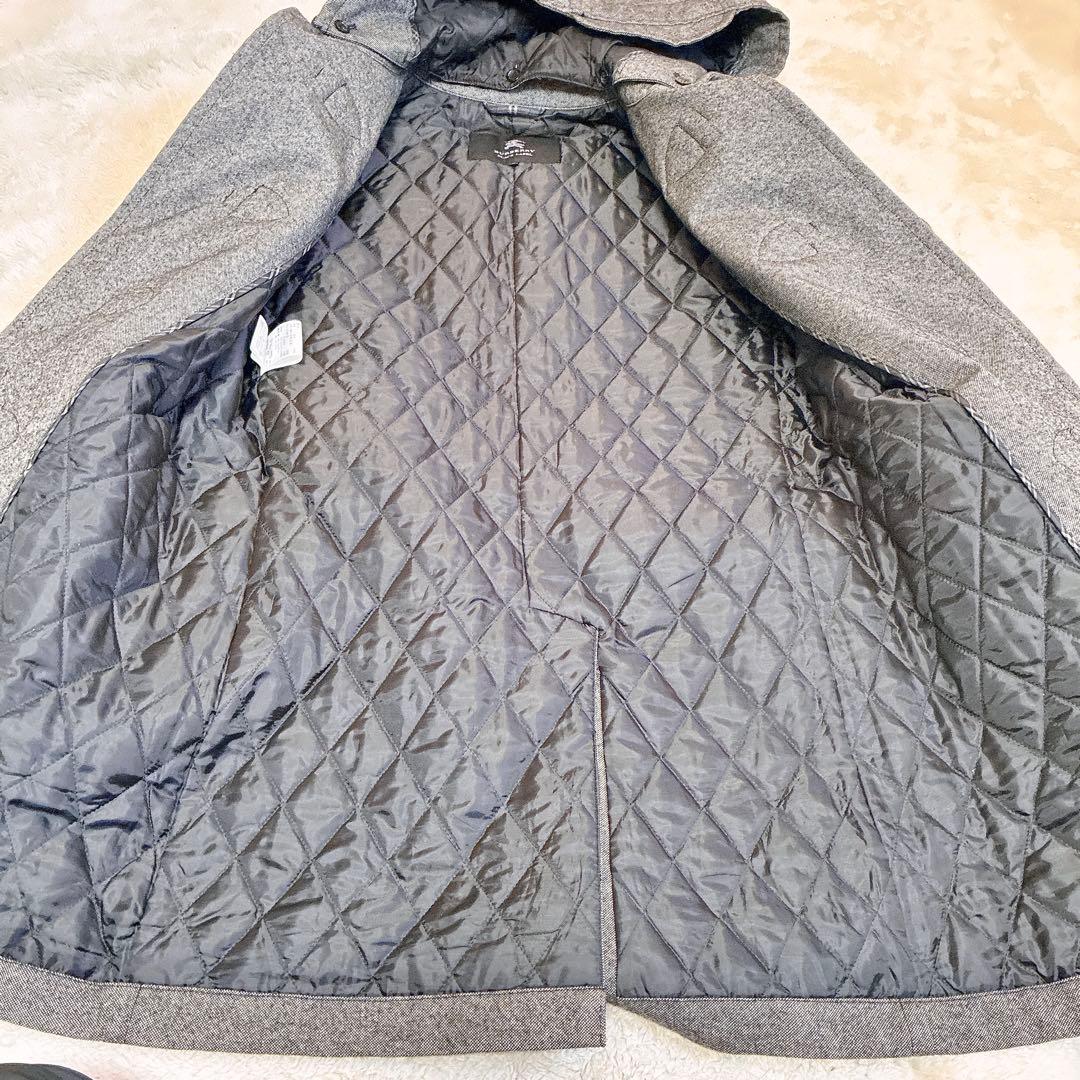 美品　バーバリー　ブラックレーベル　シャドーホース　ダッフルコート