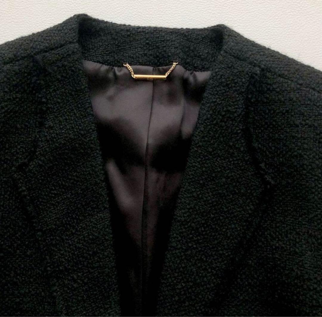 美品　plage girl ツイードノーカラージャケット