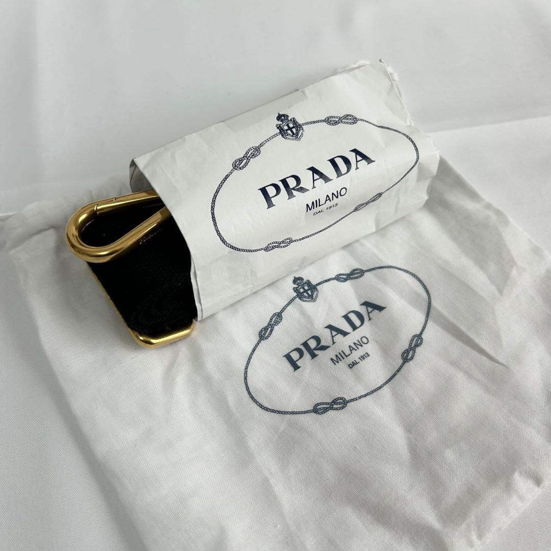 美品　プラダ　カナパ　2way　トートバッグ　デニム　ショルダーバッグ　ブラック