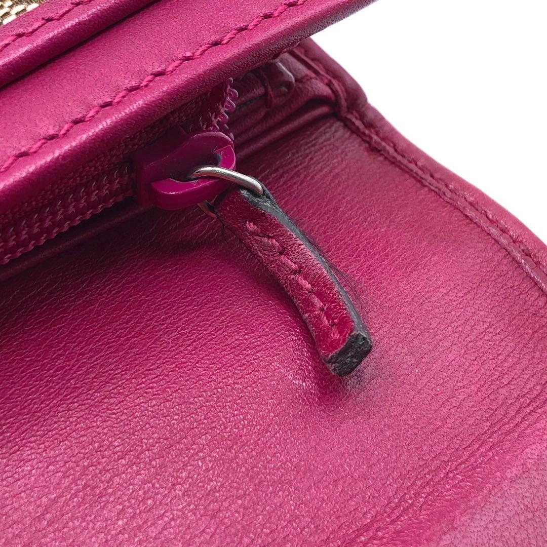 グッチ 長財布 プレート フラップ GGキャンバス レザー