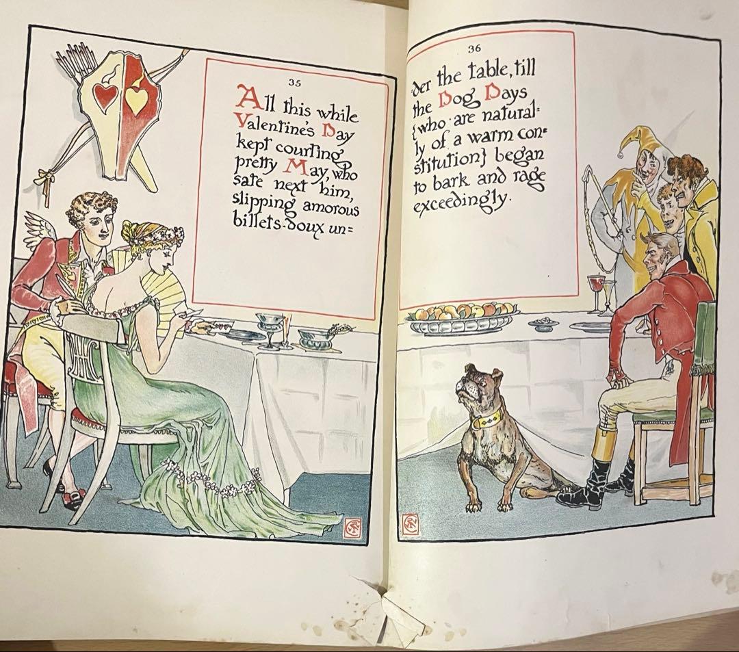 SALE! No441希少 アンティーク 古書 洋書 絵本 ウォルター・クレイン