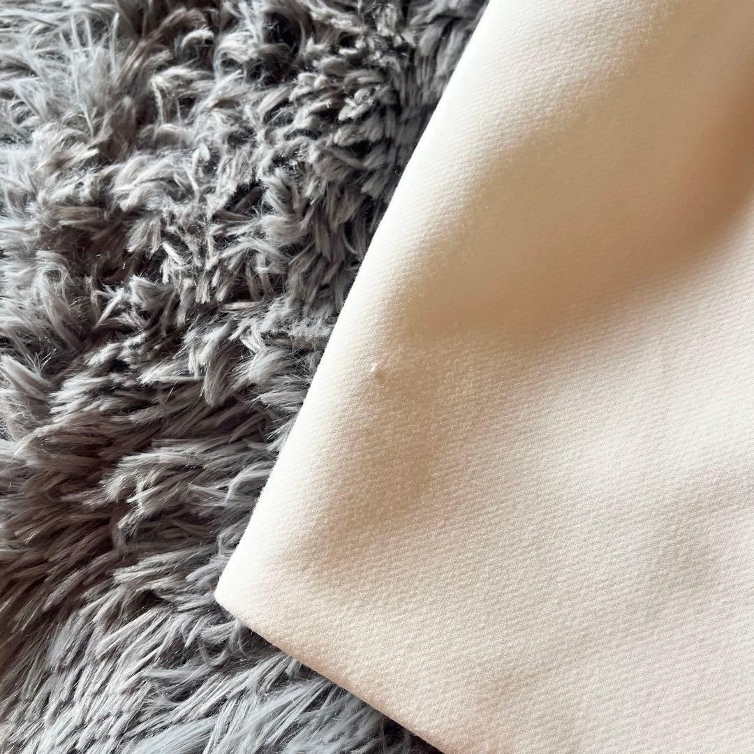 極美品✨ ヨーコチャン パールドレス 膝丈ワンピース フォーマル ホワイト