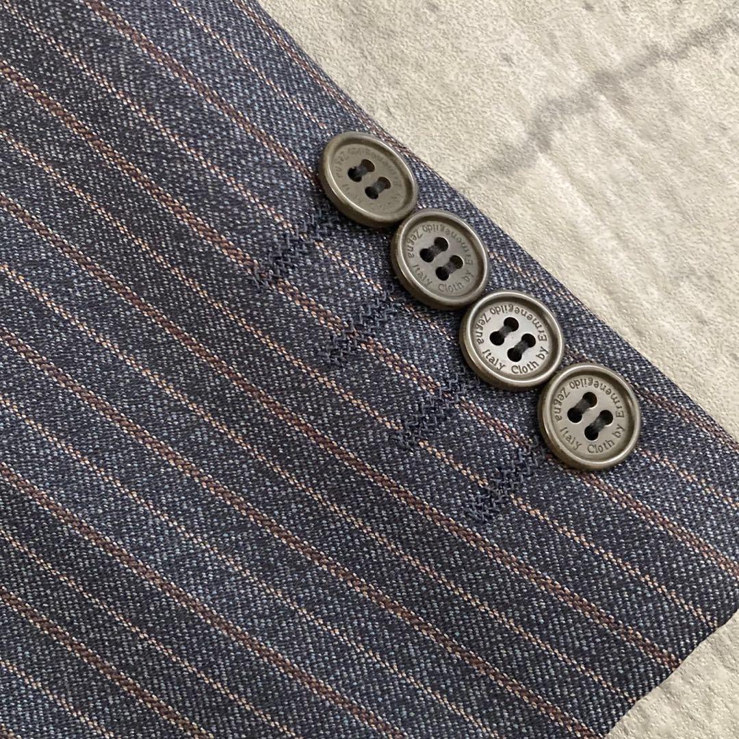 【極美品】極上カシミヤ Zegna ダブルブレストスーツ× FENDIネクタイ