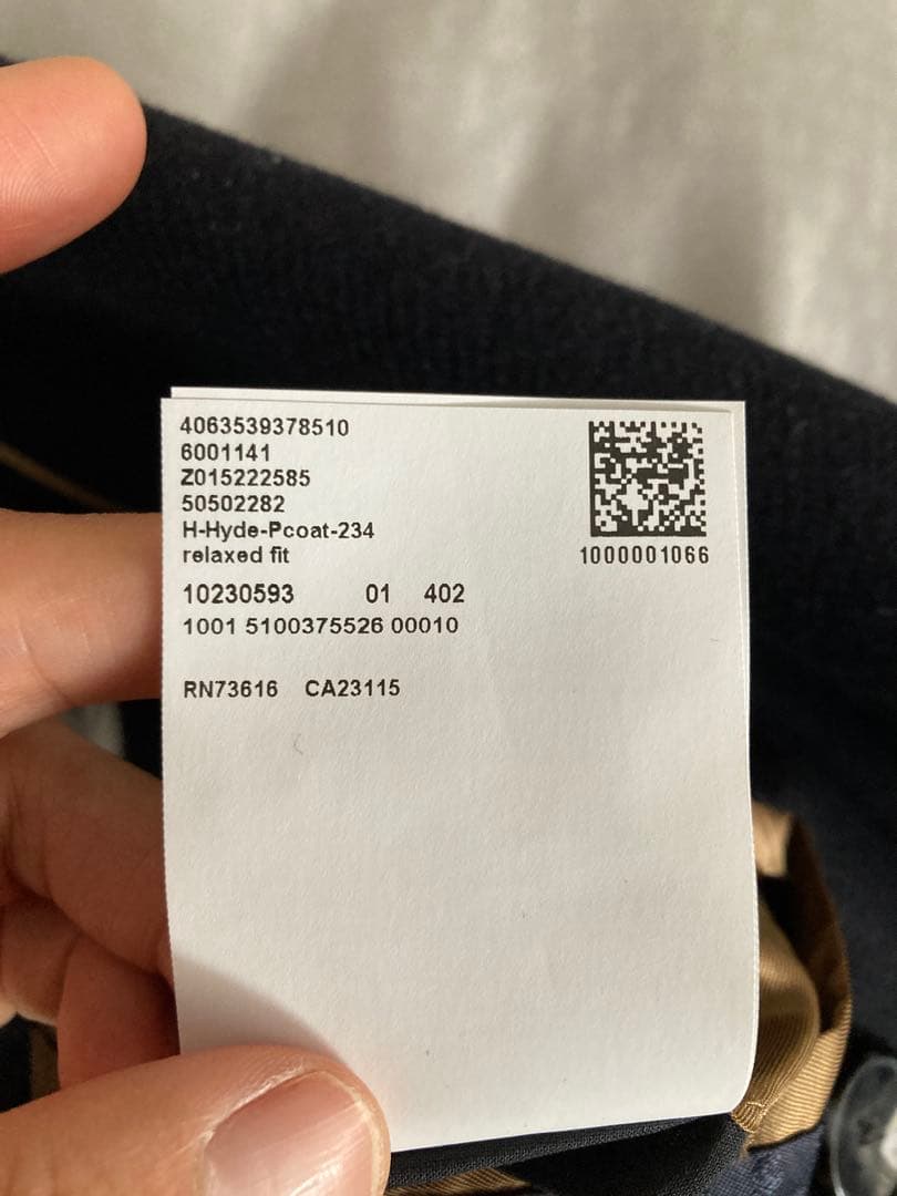 BOSS ネイビー ピーコート ウールコートM サイズ